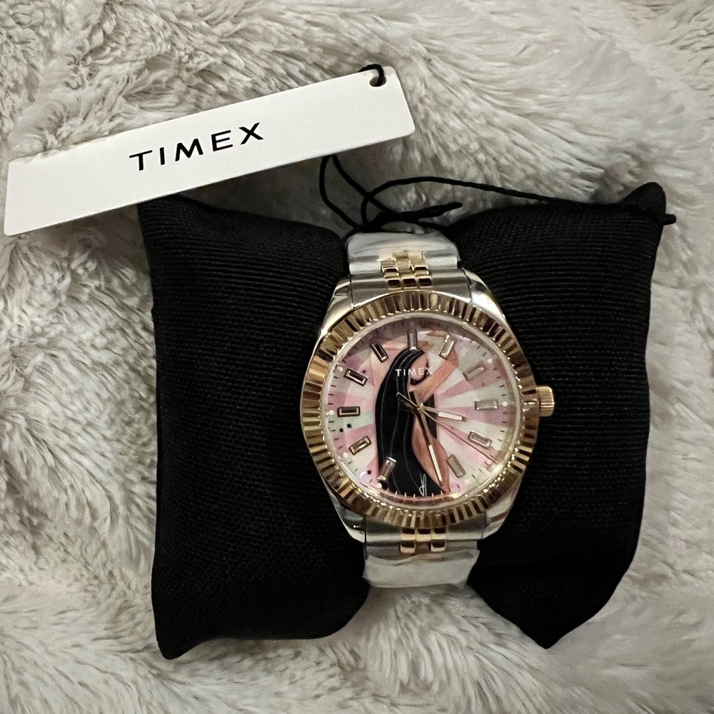 Timex x Jacquie Aiche Legacy Musings Watch PINK Mother of Pearl - Picture 2 of 12